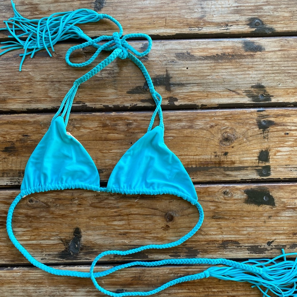 Acacia bikini top Braided ties, ties around the neck and back